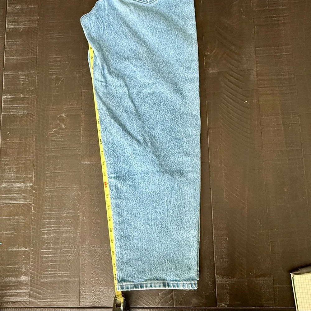Madewell Women’s High Waisted Cropped Balloon Jeans Light Blue Wash Size 27 - Picture 14 of 15